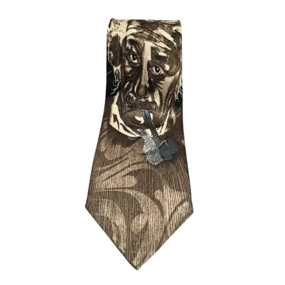 {Steven Harris} Hand Made Tie "Albert Einstein" Print